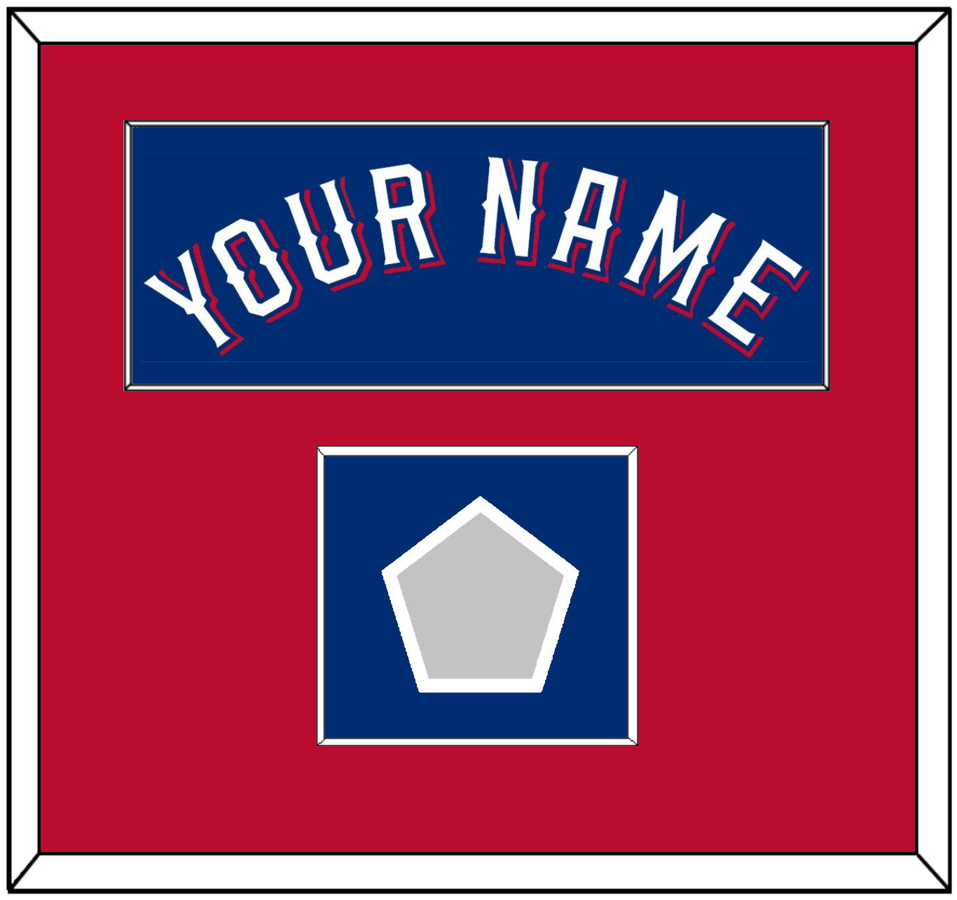 Texas Name & World Series Jersey Patch - Alternate Blue (2020-2023) - Essential Tier 2