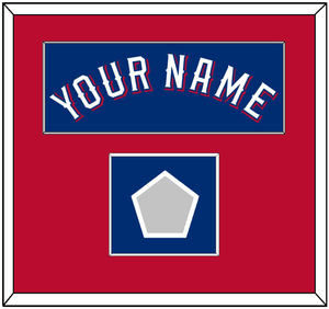 Texas Name & World Series Jersey Patch - Alternate Blue (2020-2023) - Single Mat 2