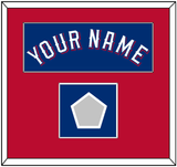 Texas Name & World Series Champions Patch - Alternate Blue (2020-2023) - Single Mat 2