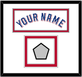 Texas Name & World Series Jersey Patch - Home White (2020-2023) - Double Mat 2