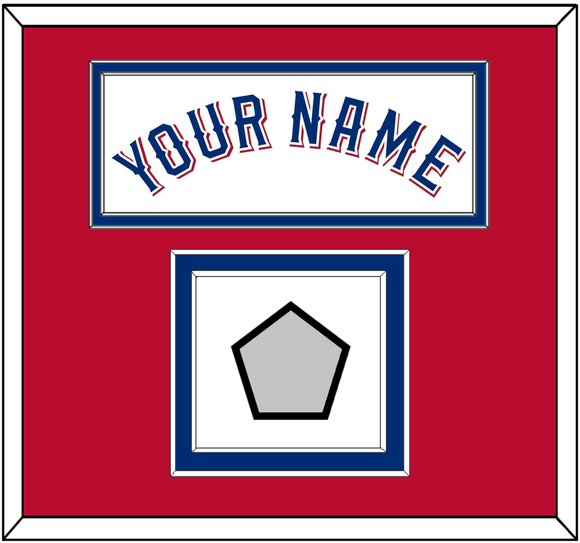 Texas Name & World Series Jersey Patch - Home White (2020-2023) - Double Mat 4