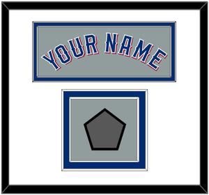 Texas Name & World Series Jersey Patch - Road Gray (2020-2023) - Double Mat 1