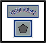 Texas Name & World Series Champions Patch - Road Gray (2020-2023) - Double Mat 1