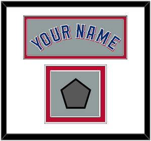 Texas Name & World Series Jersey Patch - Road Gray (2020-2023) - Double Mat 2