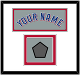 Texas Name & World Series Champions Patch - Road Gray (2020-2023) - Double Mat 2