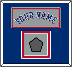 Texas Name & World Series Jersey Patch - Road Gray (2020-2023) - Double Mat 3