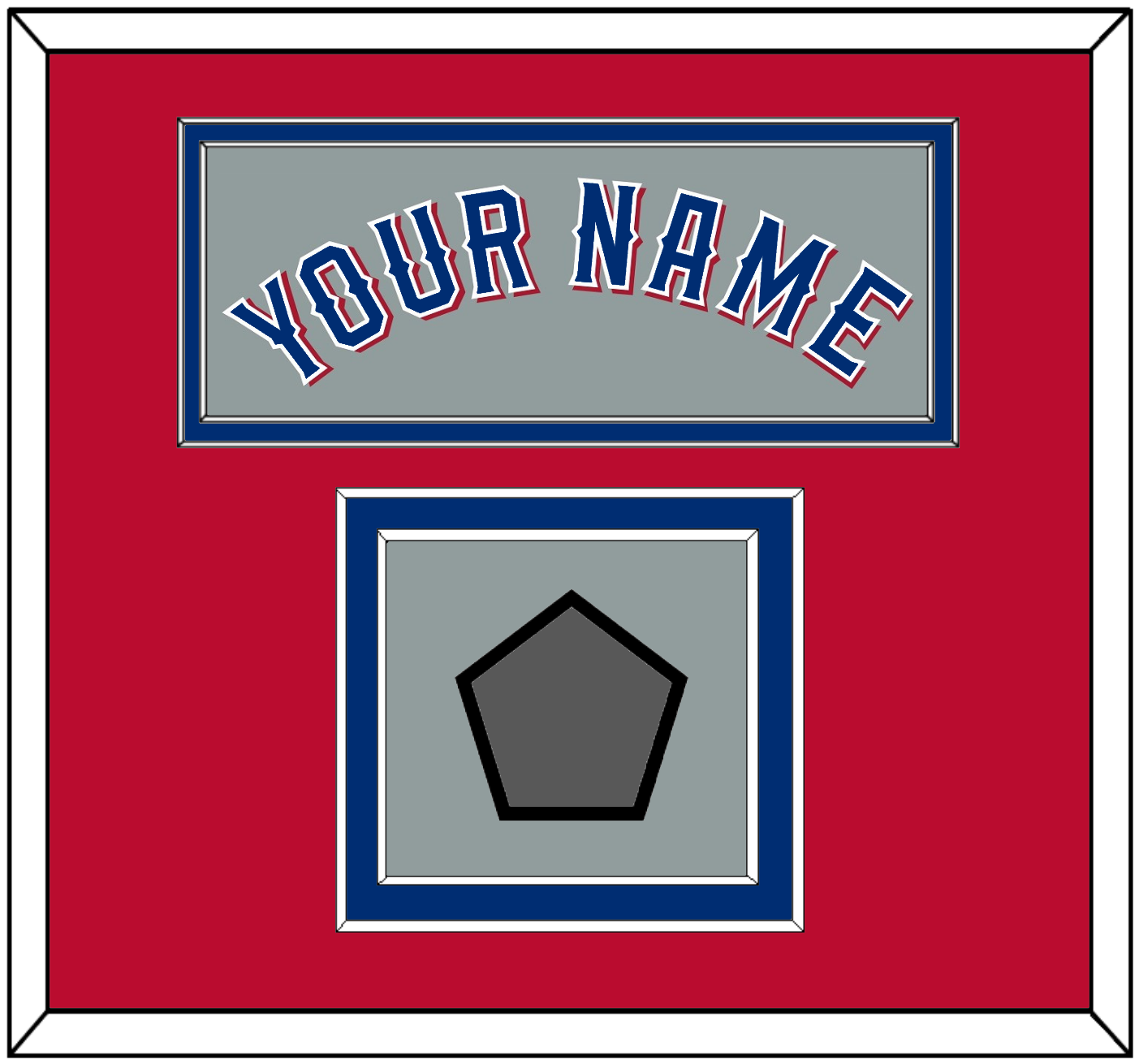 Texas Name & World Series Jersey Patch - Road Gray (2020-2023) - Signature Tier 4