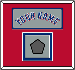 Texas Name & World Series Champions Patch - Road Gray (2020-2023) - Double Mat 4