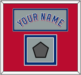 Texas Name & World Series Champions Patch - Road Gray (2020-2023) - Double Mat 4