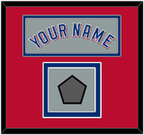 Texas Name & World Series Champions Patch - Road Gray (2020-2023) - Double Mat 4