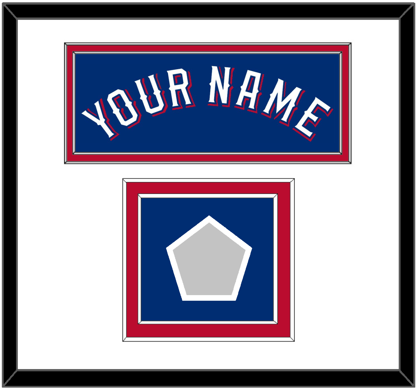 Texas Name & World Series Champions Patch - Alternate Blue (2020-2023) - Signature Tier 1