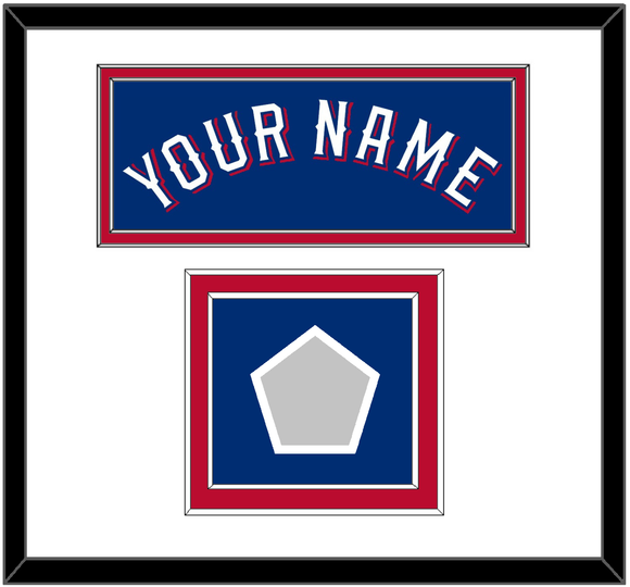 Texas Name & World Series Champions Patch - Alternate Blue (2020-2023) - Double Mat 1