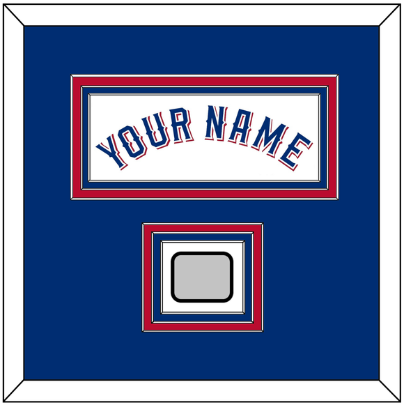 Texas Name & World Series Jersey Patch - Home White (2020-2023) - Triple Mat 2