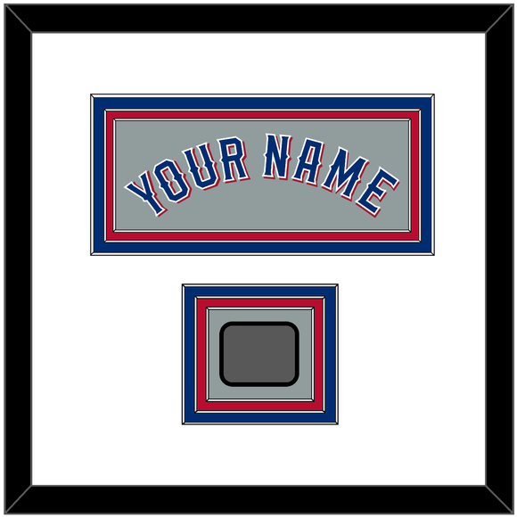 Texas Name & World Series Jersey Patch - Road Gray (2020-2023) - Triple Mat 1