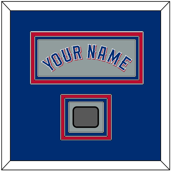 Texas Name & World Series Jersey Patch - Road Gray (2020-2023) - Triple Mat 2