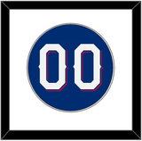 Texas Number - Alternate Blue - Single Mat 1