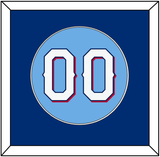 Texas Number - Alternate Powder Blue - Single Mat 2