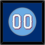 Texas Number - Alternate Powder Blue - Single Mat 2