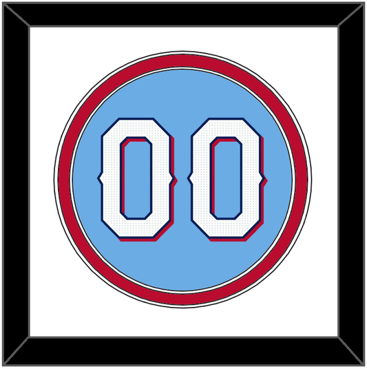 Texas Number - Alternate Powder Blue - Signature Tier 2