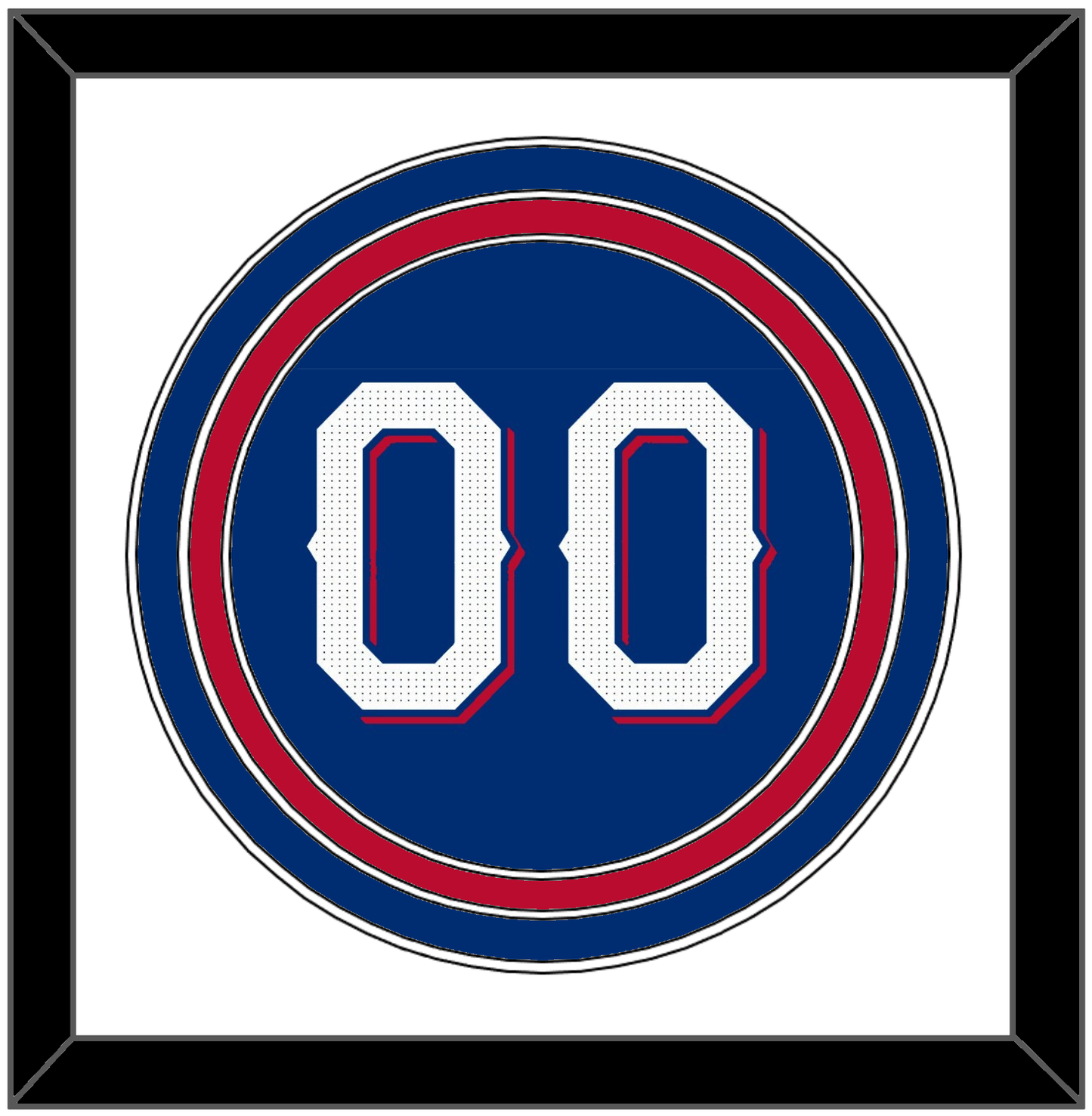Texas Number - Alternate Blue - Premier Tier 1