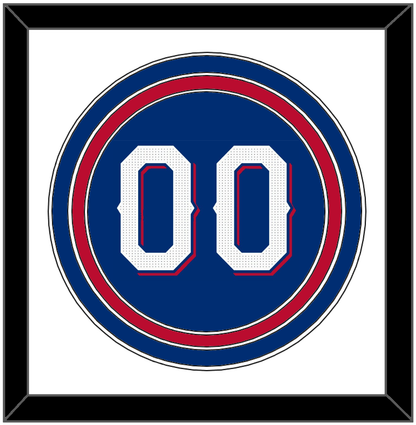 Texas Number - Alternate Blue - Premier Tier 1