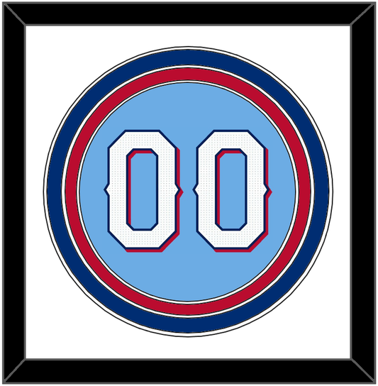 Texas Number - Alternate Powder Blue - Premier Tier 1