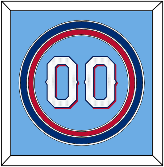 Texas Number - Alternate Powder Blue - Premier Tier 2
