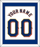 Texas Name & Number - Home White - Single Mat 1