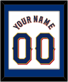 Texas Name & Number - Home White - Single Mat 1