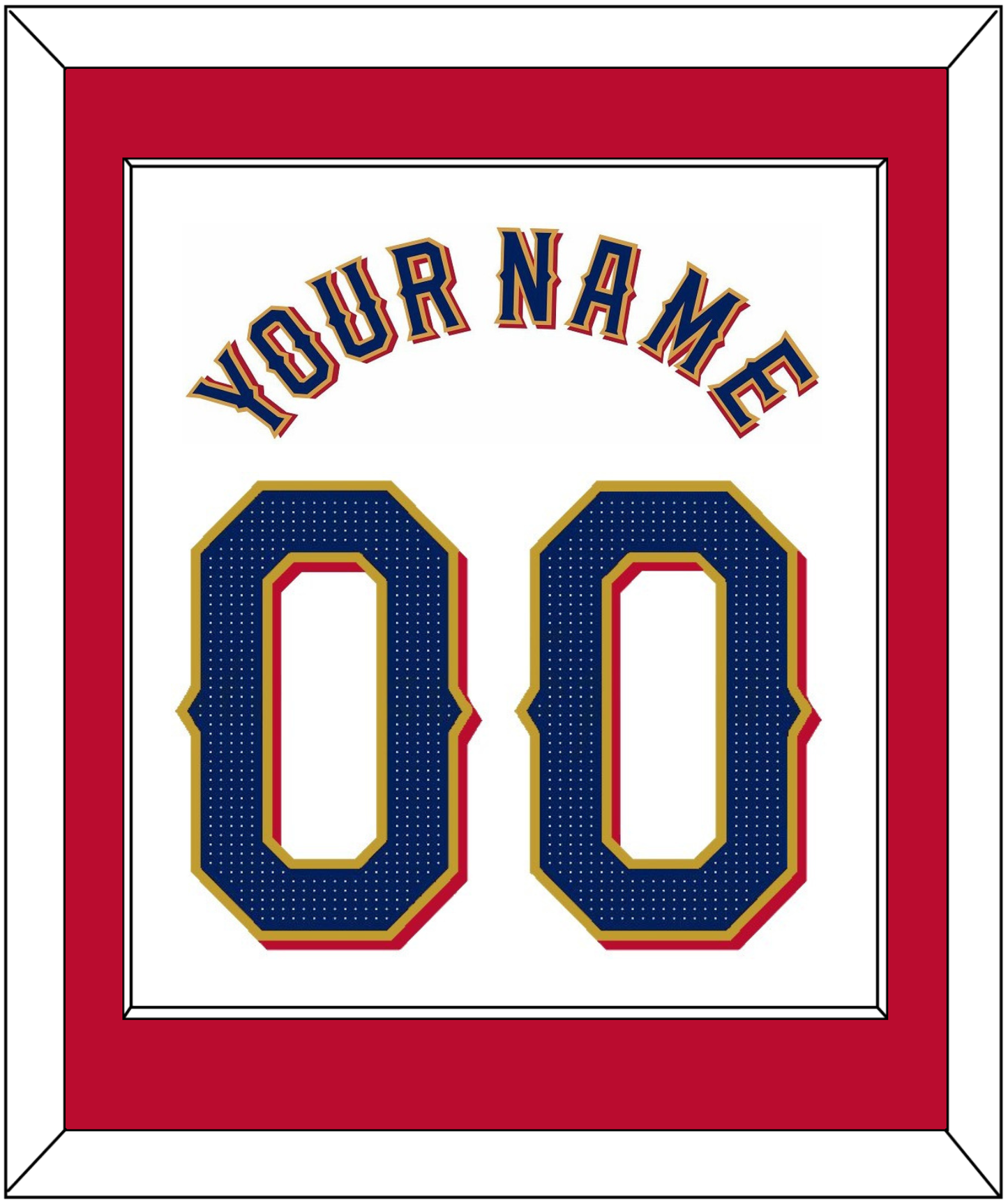Texas Name & Number - Home White - Essential Tier 2