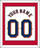 Texas Name & Number - Home White - Single Mat 2