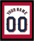 Texas Name & Number - Home White - Single Mat 2