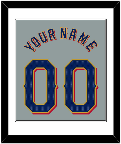 Texas Name & Number - Road Gray - Essential Tier 1
