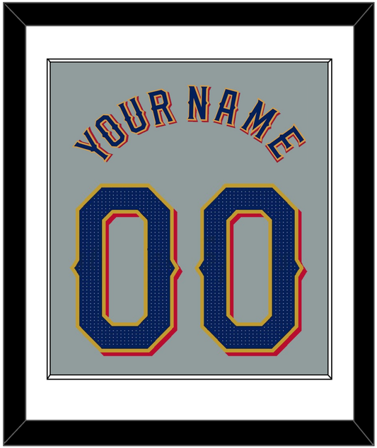 Texas Name & Number - Road Gray - Essential Tier 1