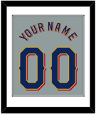 Texas Name & Number - Road Gray - Single Mat 1