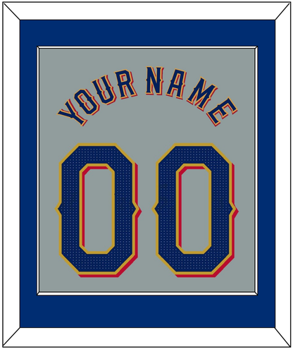 Texas Name & Number - Road Gray - Essential Tier 2