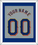 Texas Name & Number - Road Gray - Single Mat 2