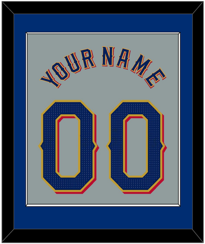 Texas Name & Number - Road Gray - Essential Tier 2