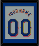 Texas Name & Number - Road Gray - Single Mat 2