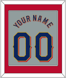 Texas Name & Number - Road Gray - Single Mat 3