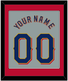 Texas Name & Number - Road Gray - Single Mat 3