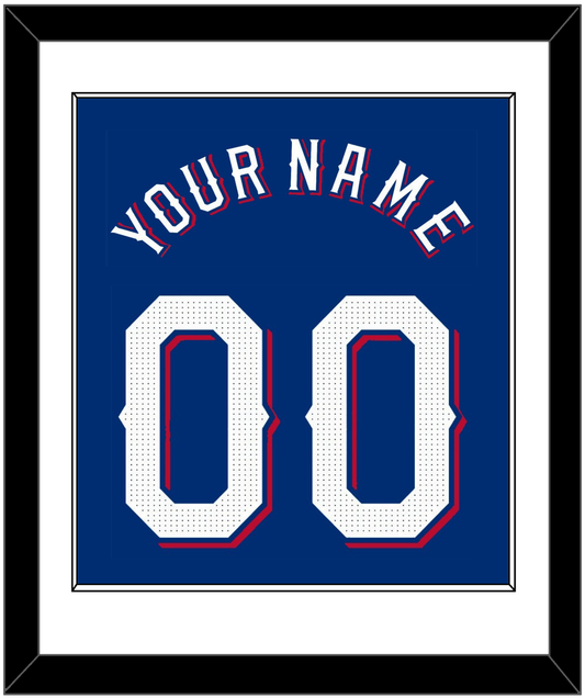 Texas Name & Number - Alternate Blue - Essential Tier 1