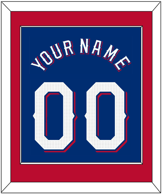 Texas Name & Number - Alternate Blue - Essential Tier 2