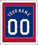 Texas Name & Number - Alternate Blue - Single Mat 2