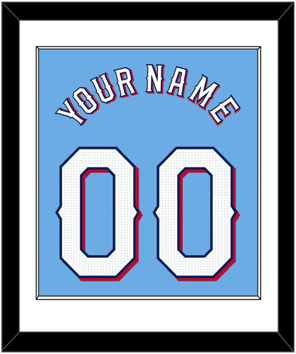 Texas Name & Number - Alternate Powder Blue - Essential Tier 1