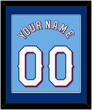 Texas Name & Number - Alternate Powder Blue - Single Mat 2