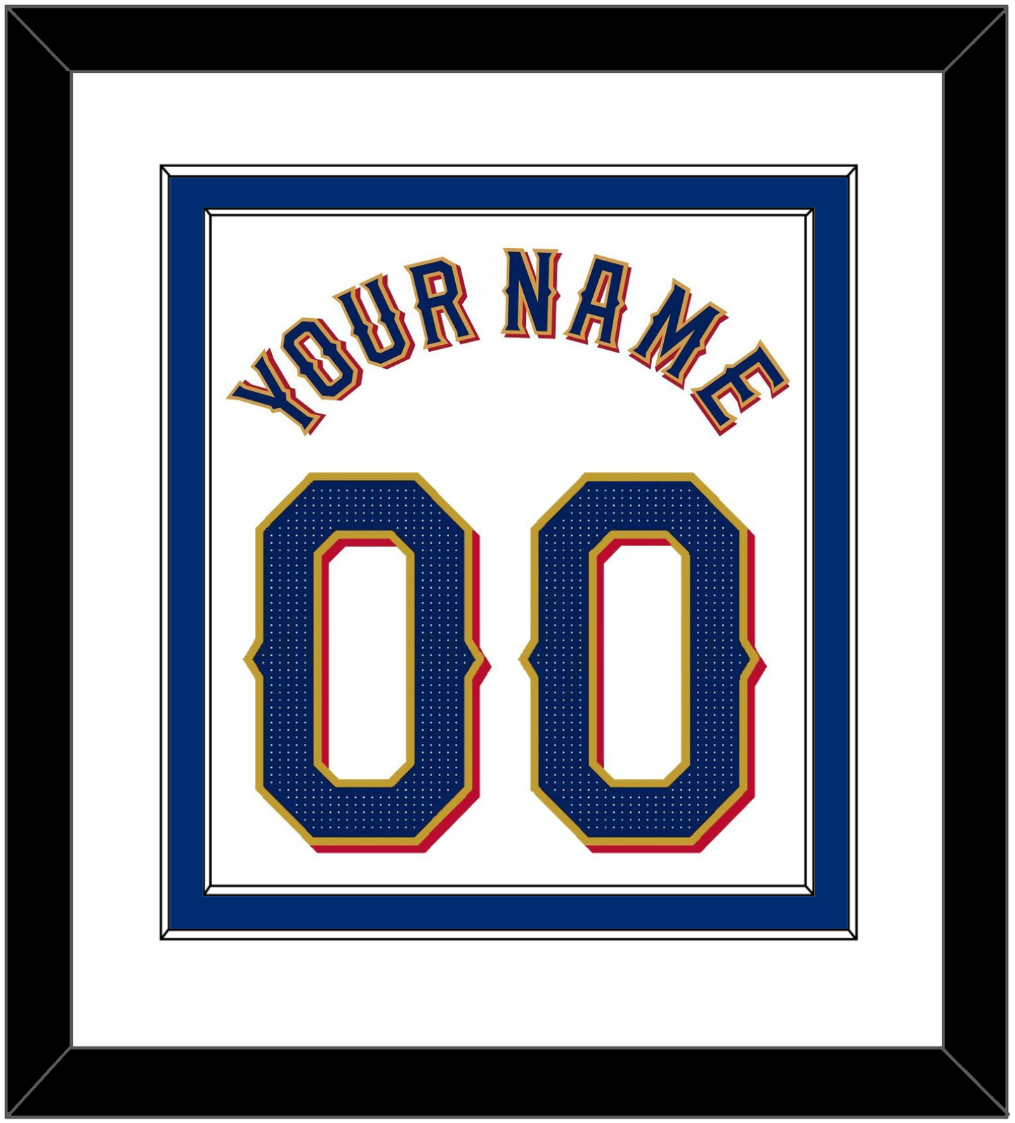 Texas Name & Number - Home White - Signature Tier 1