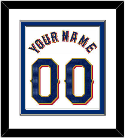 Texas Name & Number - Home White - Signature Tier 1