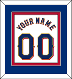 Texas Name & Number - Home White - Double Mat 3