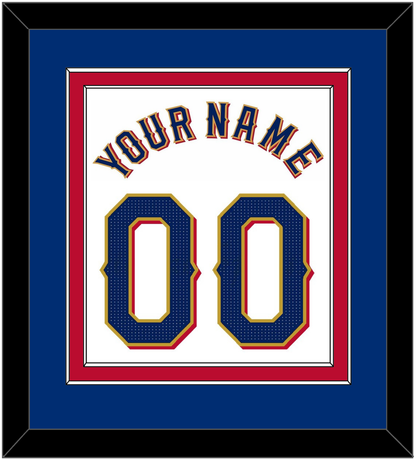 Texas Name & Number - Home White - Signature Tier 3